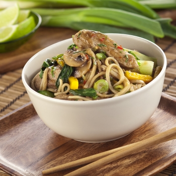 Oriental pork stir-fry