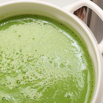 Pea and mint soup