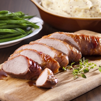 Pork fillet with mustard mash